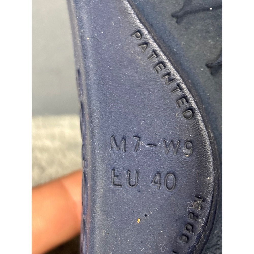Oofos OOriginal Recovery Sandals Navy Blue Thong Flip Flops Mens 7 Womens 9 - Picture 6 of 8